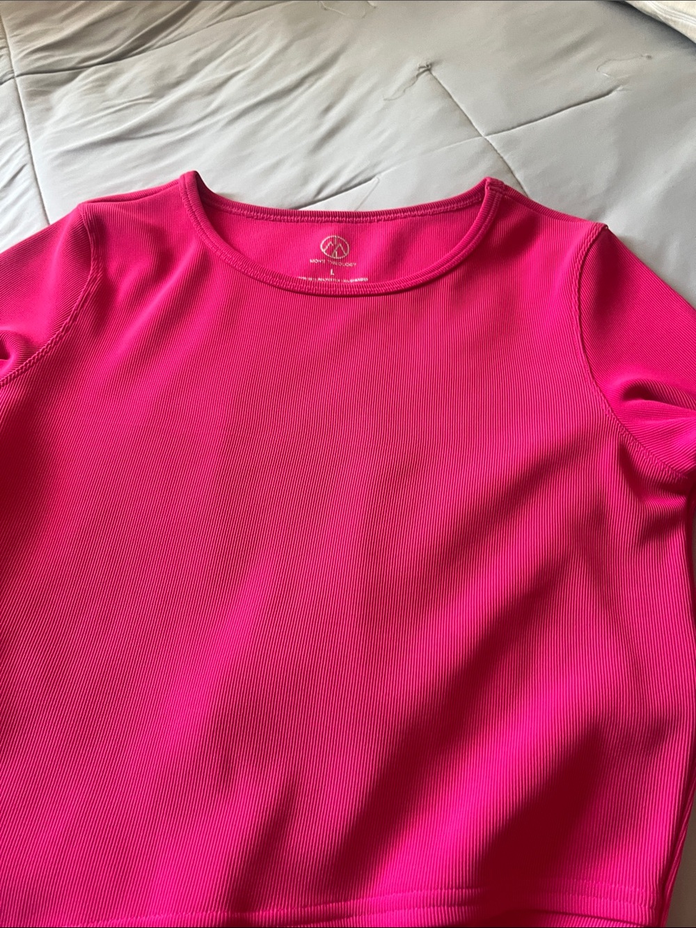 Women’s Ribbed Short Sleeve Tee in Bright Pink by Mountain Hardwear